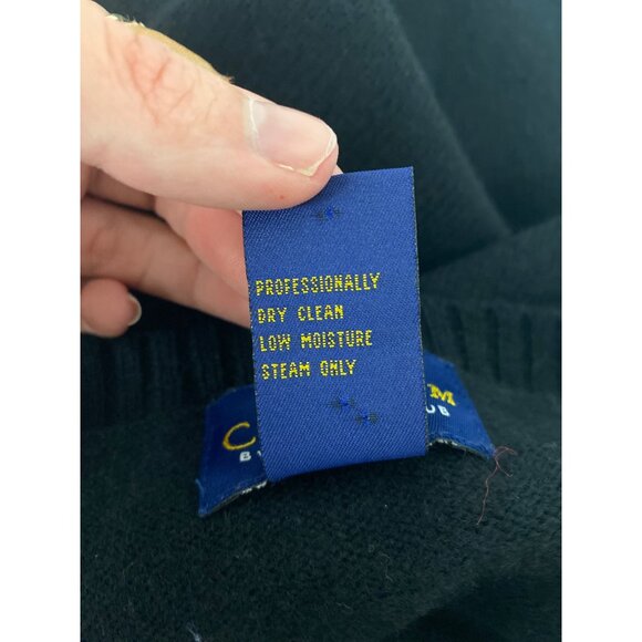 Vintage Club Room By Charter Club Woolmark Lambswool Black Sleeveless Sweater - Picture 10 of 10